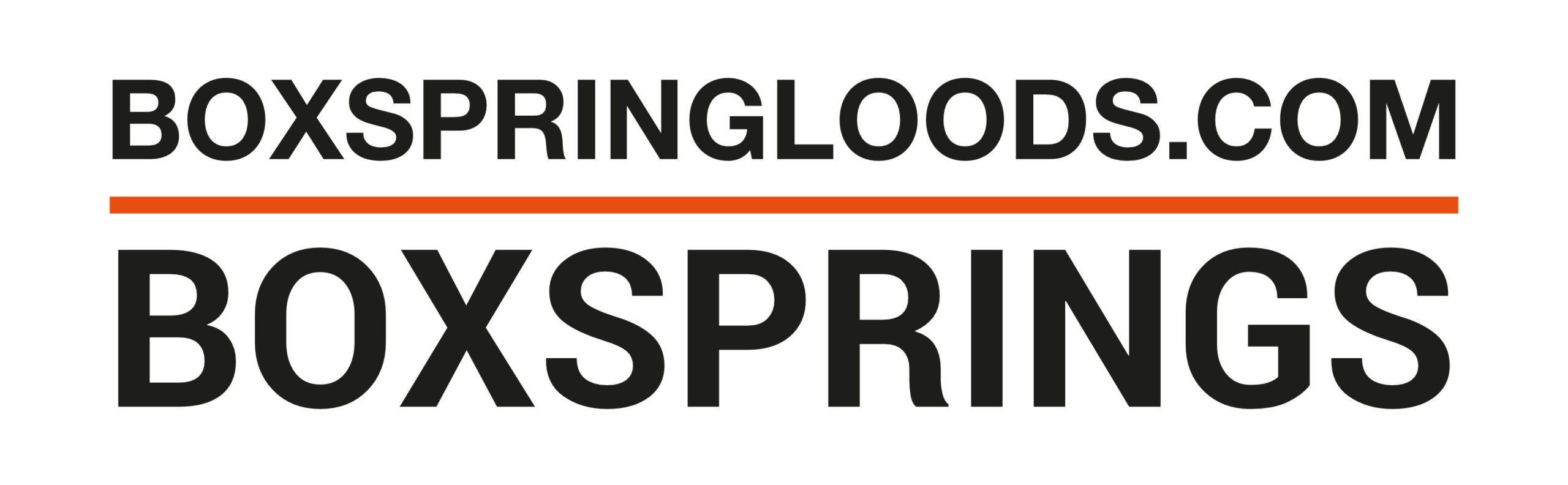 Logo Boxspringloods ondergrond wit